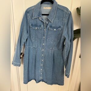 ASOS - Denim Dress with Buttons - Women’s Size 14